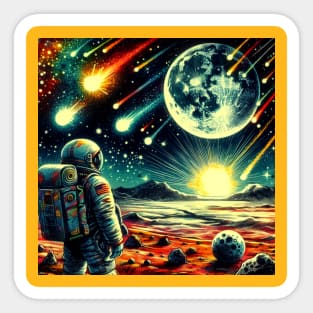 MARS AND THE STARS 4 Sticker